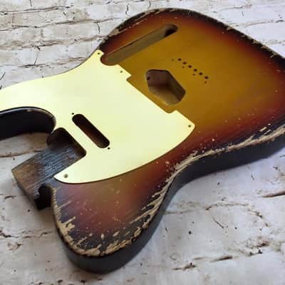 Custom Shop Guitar Relic Aged Nitro Sunburst Body - to fit Telecaster MADE TO ORDER image 2