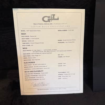 G&L - ASAT Special Semi-Hollow - 2014 - 2-Tone Sunburst image 17