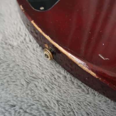 Greco SG-Style Bass MIJ Cherry Red Vintage Short Scale Bass Guitar image 15