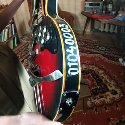 Jolana Spesial Tornado Vintage Electric Guitar Soviet USSR Tremolo bar 360 Strat Semi Hollow image 11