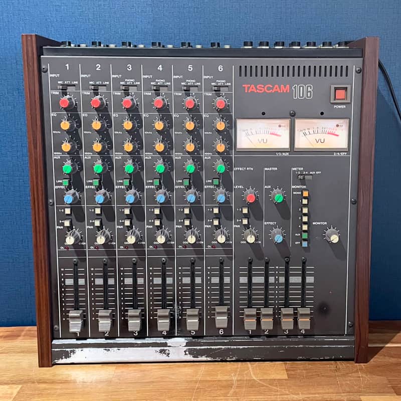 1970s TASCAM Model 1 8-Channel Line Level Mixer Black