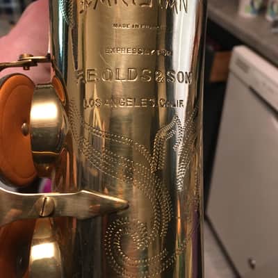 SUMMER DEAL PRO VERSION "MADE EXPRESSLY" FOR F. E. OLDS EARLY L.A PARISIAN ALTO SAXOPHONE (NOT "AMBASSADOR" CHEAP LATER ONE) ORIGINAL LACQUER NEWER PADS BRILHART MPC , NICE CASE, EXTRAS made france image 1
