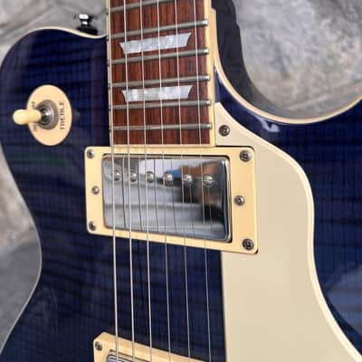 Greg Bennett AV3 Blue Burst Flamed Top, Excellent Condition + Video Demo image 5