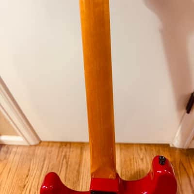 Donzilla Partscaster with Maple Neck, Red Body and PokaDot Pickguard image 8