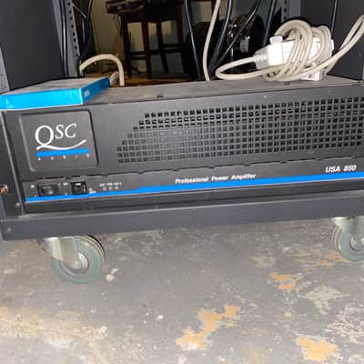 QSC USA 400 stereo power amp 2000? Black | Reverb