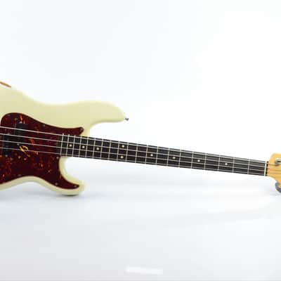 Fender 1962 Precision Bass Relic Olympic White Justin Meldal-Johnsen #32892 image 4