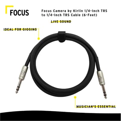 Knox Gear 1/4in TRS to 1/4inTRS Cable (6-Feet) image 4