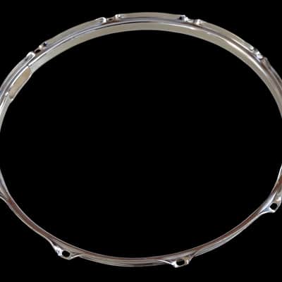 1960's Ludwig 14" COB 10-hole Supraphonic/Super-Sensitive Snare Side Rim/Hoop image 2