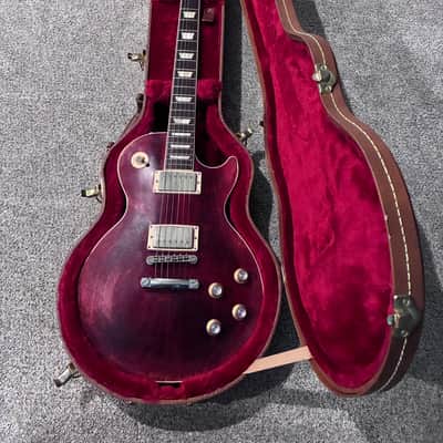 2019 Gibson Les Paul Traditonal Pro V Relic Satin Wine Red image 1