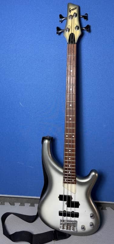 2003 Greco PXB-400 PJ Phoenix Electric Bass - Silver Burst - P/J Pickup - Made In Japan image 1