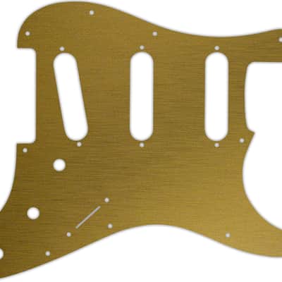 WD Custom Pickguard For Fender VooDoo Jimi Hendrix Tribute Stratocaster #14 Simulated Brushed Gold/B