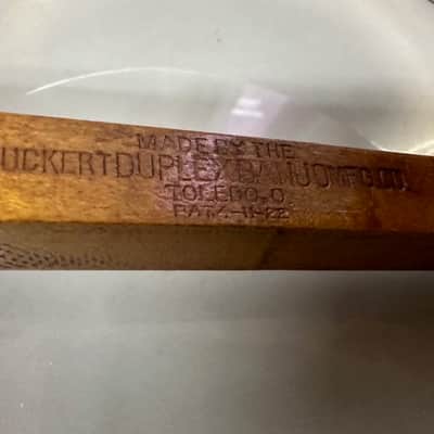 OLD Used Guckert Duplex 4 String Tenor Banjo 1922? w/ Hard Case Vintage Antique image 8