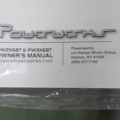 Powerwerks PW2X6BT 2-Way 200-Watt 3x6" Portable Bluetooth PA System 2010s - Black image 7