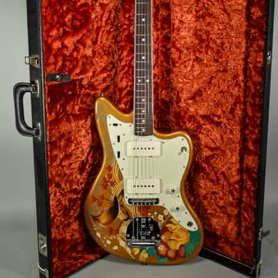 New Guardian Hand Painted Guitars "Golden Orient" Fender Jazzmaster w/HSC image 1
