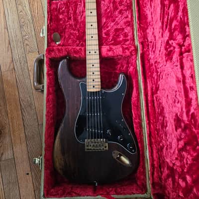 Fender Stratocaster with 3-Bolt Neck, Maple Fretboard 1973 - 1977 - Walnut (Mocha) image 7