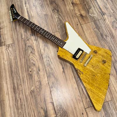 Carlino Nielsen Korina single humbucker EX #8 2019 - Korina relicd image 10