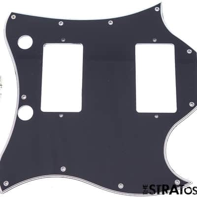 USED Epiphone SG Standard Full Face PICKGUARD, Guitar Parts, Black 5 Ply image 1