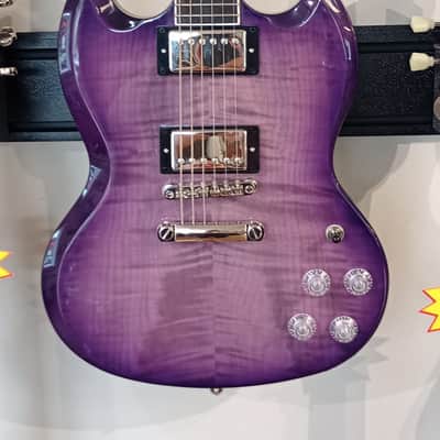 Epiphone SG Modern Figured Electric Guitar - Purple Burst image 3