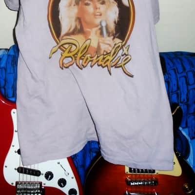 blondie debbie harry face official M-L unisex tee- pop cbgb punk rock maria rapture rock bird image 3