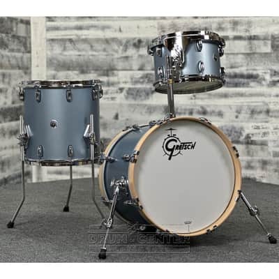 Gretsch Brooklyn 3pc Jazz Drum Set Satin Ice Blue Metallic image 1