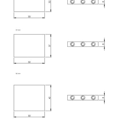 Schaller Germany Floyd Rose Tremolo Kit - Black with 42mm Block, R2 Nut image 7
