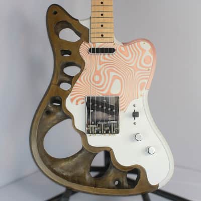 The "Optimized Illusion" by Cowtown 3D Prints - The Optimal Electric Guitar, 3D printed with Real Wood and Carbon Fiber image 1