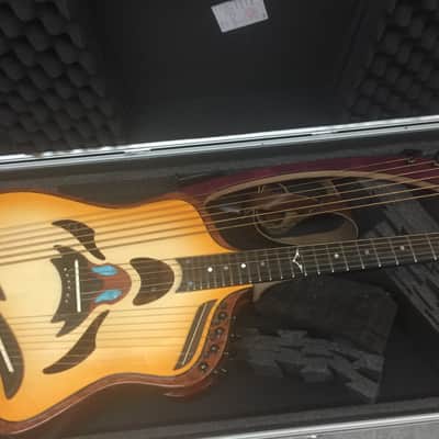 Extraordinary Near Mint Virtuoso Custom Telesis Bespoke 20 String Electro-Acoustic Harp Guitar image 4