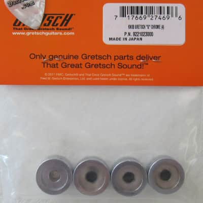 Gretsch Chrome G Knobs set of 4 9221023000 image 2