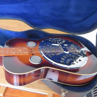 '79 Dobro model 60D square neck resonator guitar, original case, plus accessories image 5