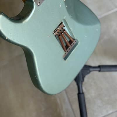 Mario Martin Model S Strat Guitar (Brazilian Rosewood Fretboard) 2023 - Firemist Silver Relic image 12