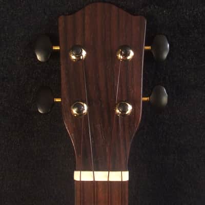 Handmade Soprano Ukulele, Solid Hawaiian Koa, Acacia Archback Pineapple, Soft-bag, Bruce Wei UAW13-2006 image 2