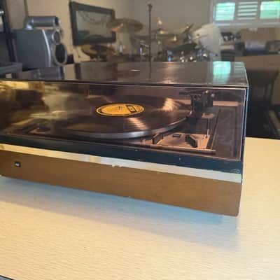 Dual 1226 Vintage Turntable, No Cartridge Platter Spins Tone Arm Moves Cracked image 4