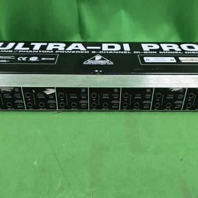 Behringer Ultra-DI Pro DI800 Phantom Powered 8-Channel Direct Box - Black / Silver image 1