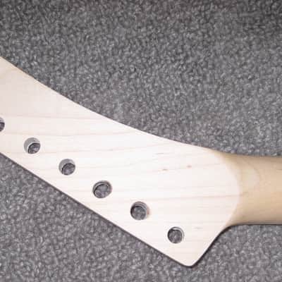 Custom ESP Style Lynch Reverse Hockey Banana Guitar Neck Maple & Richlite Board Stainless Steel Frets image 4