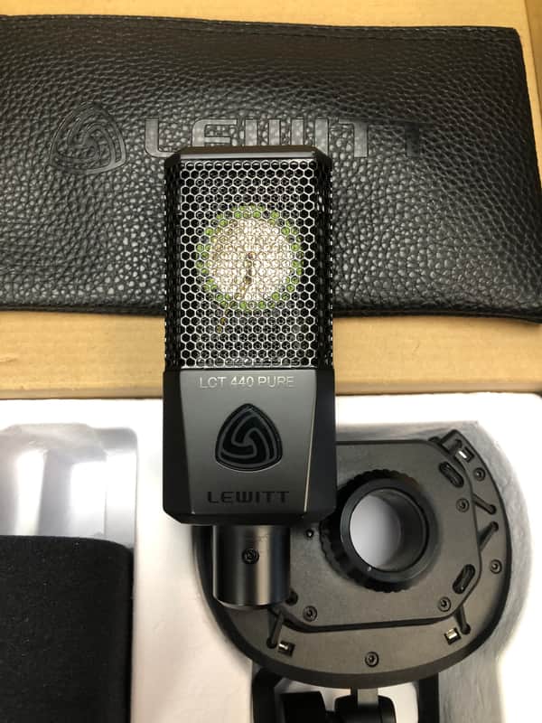 Lewitt LCT-440-PURE Large Diaphragm Cardioid Condenser Microphone 2010s - Black image 1