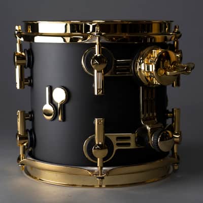 Sonor SQ2 Medium Beech 6pc Shell Pack-Dark Satin w/ Gold Hardware image 6
