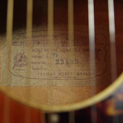 Framus 5/96 Texan Dreadnought acoustic guitar w/ case - used image 8