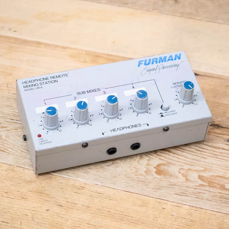Furman HR-6 (HR6) Personal Headphone Mixing Station with Mount Monitor U287658