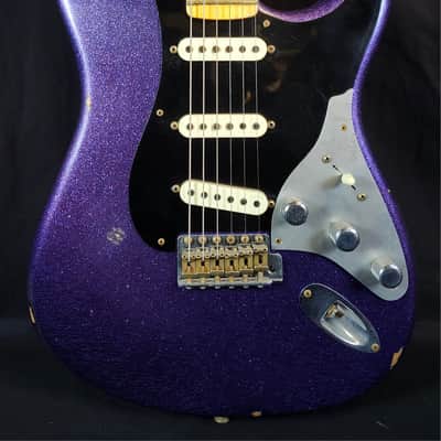 Fender Custom Shop Limited Edition Poblano II Strat Relic, Purple Sparkle, W/HSC image 5