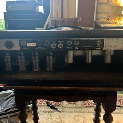 Fender Dual Showman 2-Channel 85-Watt Guitar Amp Head 1968 Silverface image 2