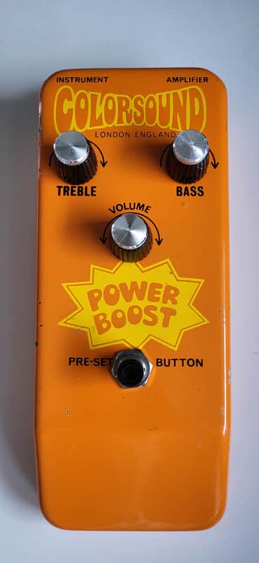 Colorsound Power booster 1969-1970 - Orange image 1