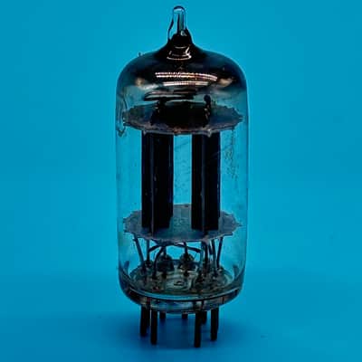 1950s RCA 12AU7 ECC82 Vintage USA Black Plate D Getter Preamp Tube! T310 image 3