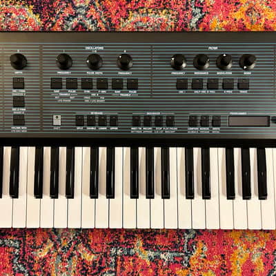 Behringer UB-Xa 16-Voice 61-Key Synthesizer 2023 - Present - Blue with Wood Sides image 1