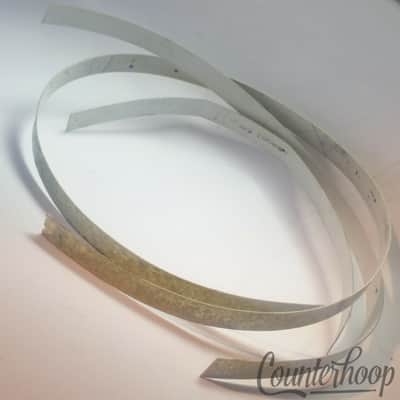 Silver Sparkle Bass Drum Hoop/Rim Inlay Wrap Vintage 60s 63"- Ludwig/Slingerland image 4