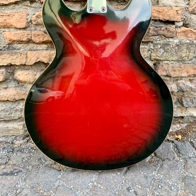 Eko Barracuda Bass Vintage 60s Made in Italy Red Sunburst image 5