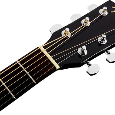 Fender CD-60SCE Dreadnought, Walnut Fingerboard - Black image 2