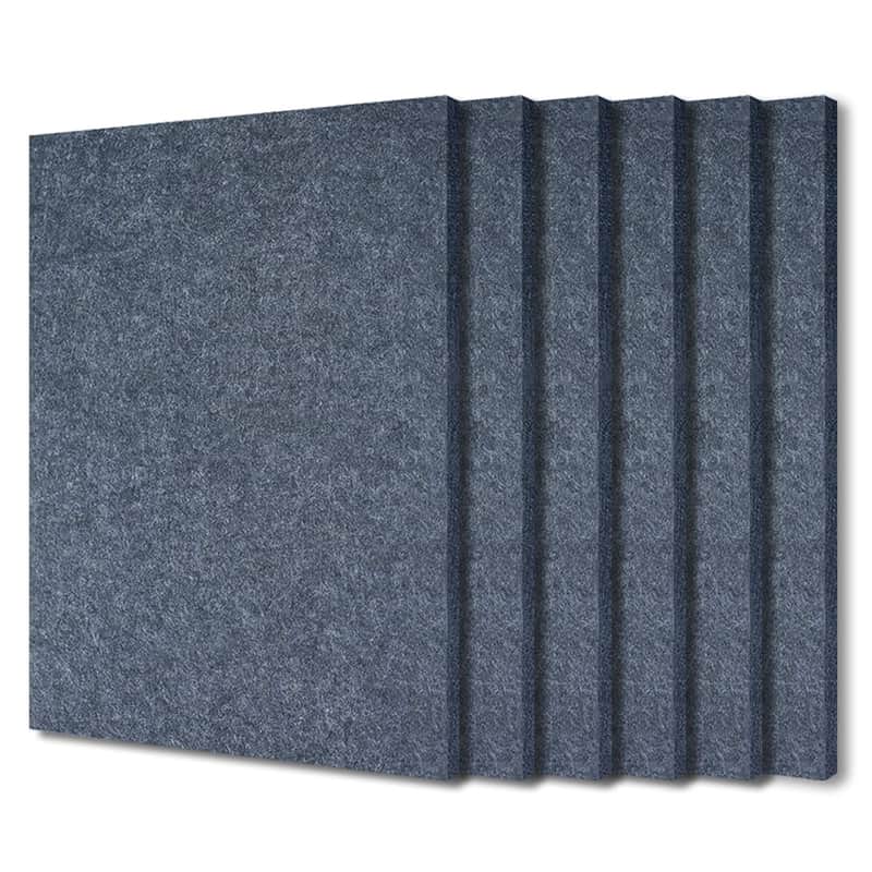 Sound Absorber - 16 X 12 X 3/8 Inches 6 Pack High Density Acoustic Absorption Panel, Sound Absorbing Panels Reduce Echo Reverb, Tackable Acoustic Panels For Wall And Ceiling Acoustic Treatment image 1