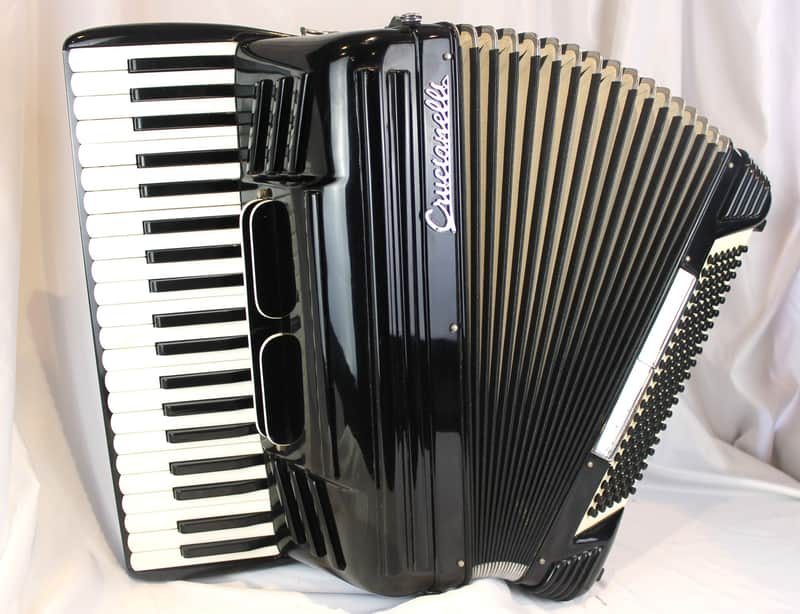 6449 - Black Pancordion Crucianelli Piano Accordion LM 41 120 image 1