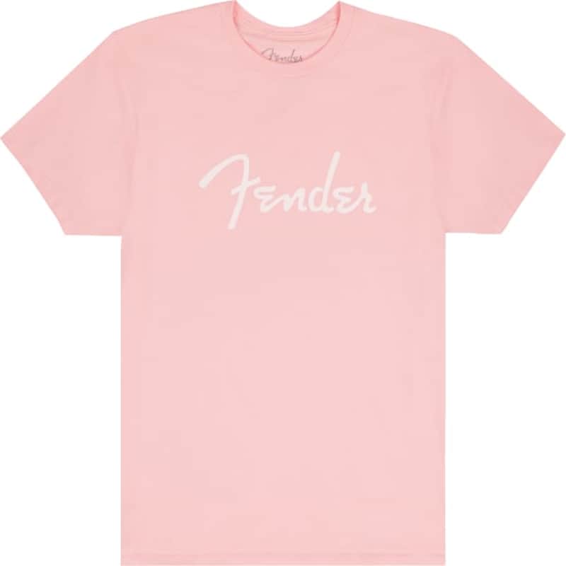 Genuine Fender Guitars Spaghetti Logo T-Shirt, Shell Pink, XL, EXTRA LARGE image 1