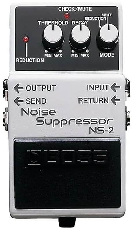 Boss NS-2 Noise Suppressor (Silver Label) - White image 1